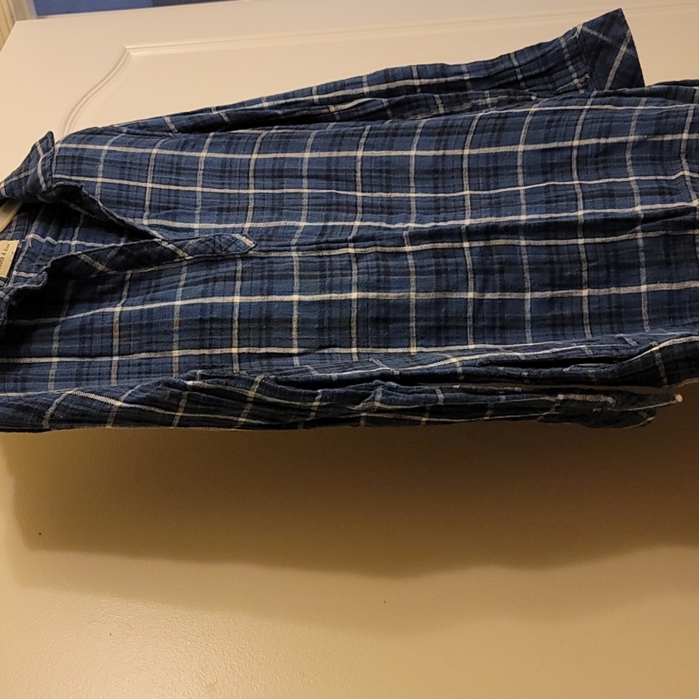 CLOTH&STONE Blue plaid dress
